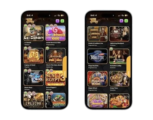 WinLegends Casino App-Screenshot